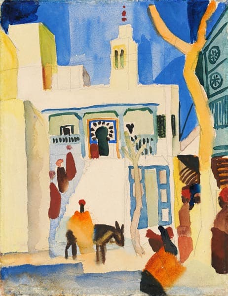 Vue d’une mosquée – August Macke August Macke 70x85