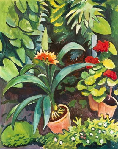 Fleurs dans le jardin – August Macke August Macke 70x85