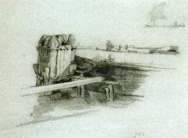 Boat at Bulkhead – John Henry Twachtman John Henry Twachtman 105x70