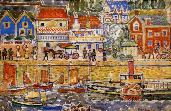 Boat Landing, Dinnard – Maurice Prendergast Maurice Prendergast