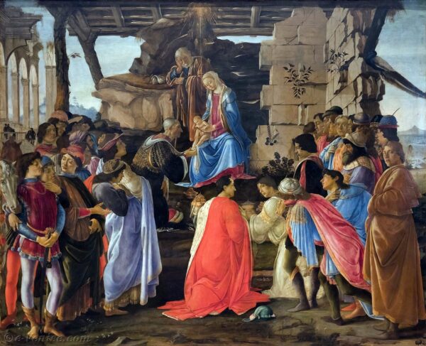 L’adoration des rois – Sandro Botticelli Sandro Botticelli 85x75