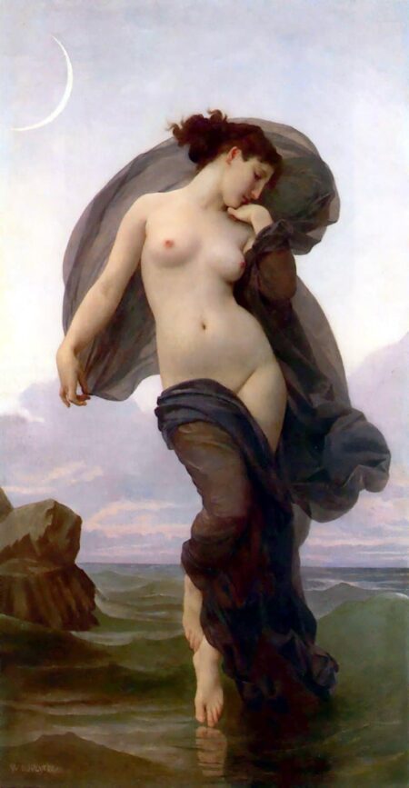 Humeur crépusculaire, crépusculaire ou du soir – William Bouguereau Reproduction de Tableaux Célèbres