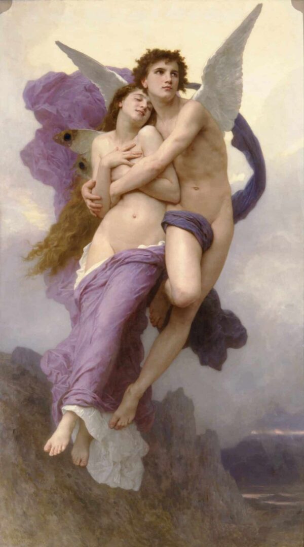 Le ravissement de Psyché – William Bouguereau William Bouguereau 70x120