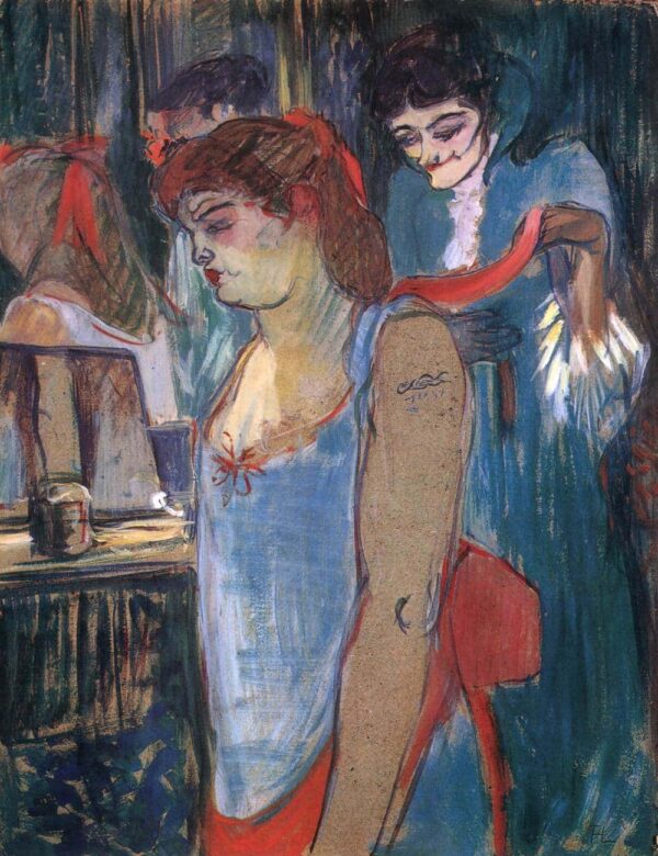 La femme tatouée ou les toilettes – Toulouse Lautrec Henri de Toulouse-Lautrec 70x85