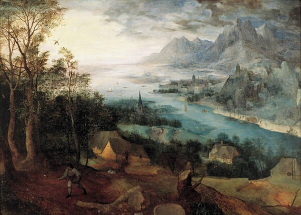 Paysage fluvial avec la parabole du semeur – Pieter Brueghel l’Ancien Pieter Brueghel l'Ancien 105x70