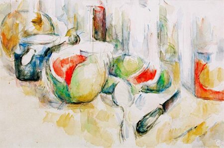 Nature morte avec pastèque entamée – Paul Cézanne Paul Cézanne