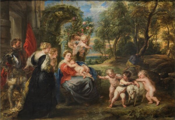 Repos sur la fuite en Égypte, avec les saints – Peter Paul Rubens Peter Paul Rubens 105x70