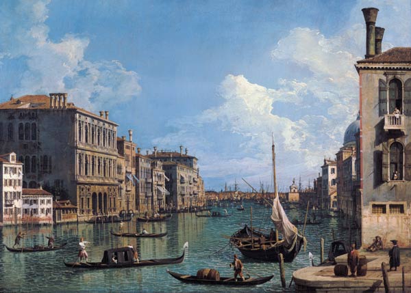 Le Grand Canal près de Campo San Vio après l’église de Santa Marie della Salute – Canal Giovanni Antonio Giovanni Antonio Canal 105x70