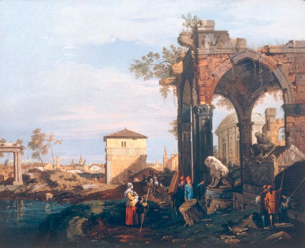 Capriccio et ruine classique – Giovanni Antonio Canal Giovanni Antonio Canal 85x75