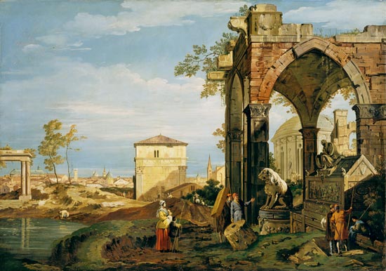 Capriccio avec motifs de Padoue – Giovanni Antonio Canal Giovanni Antonio Canal 105x70