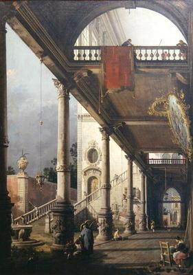 Capriccio d’une colonnade, 1765 (huile sur toile) – Giovanni Antonio Canal Giovanni Antonio Canal 70x105