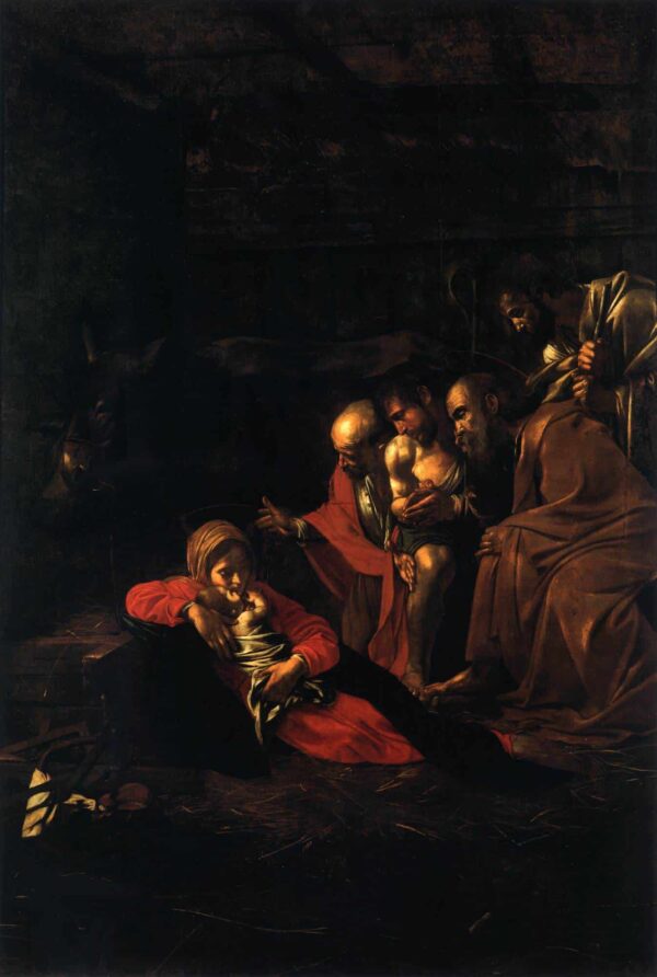 Adoration des bergers – Caravage Le Caravage 70x105