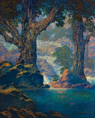 Cascades (Quiet Solitude) – Maxfield Parrish Maxfield Parrish