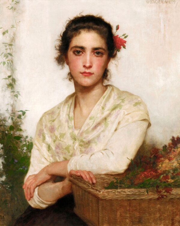 Le vendeur de fleurs – William Bouguereau William Bouguereau 70x85