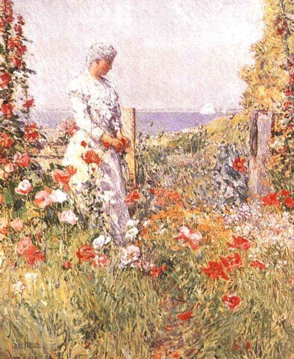 Dans le jardin – Childe Hassam Childe Hassam 70x85