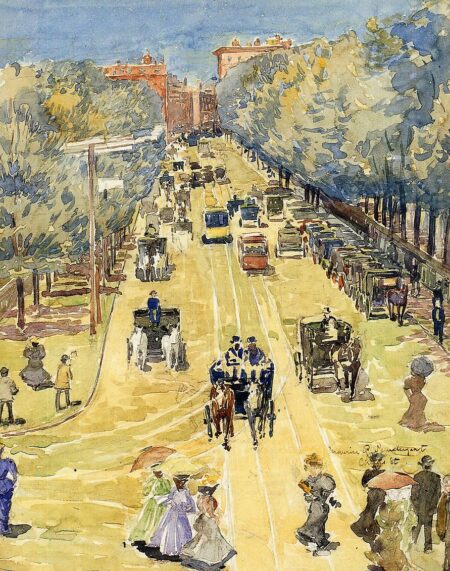 Charles Street, Boston – Maurice Prendergast Maurice Prendergast