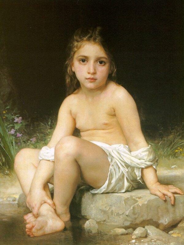 Enfant au bain – William Bouguereau William Bouguereau 70x85