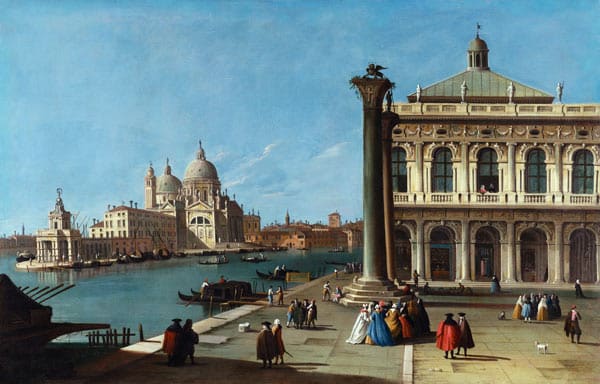 Entrée du Grand Canal, Venise, avec la Piazzetta et l’église de Santa Maria Della Salute – Giovanni Antonio Canal Giovanni Antonio Canal 105x70