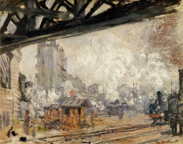 La Gare Saint-Lazare, vue extérieure de Claude Monet Claude Monet 85x75