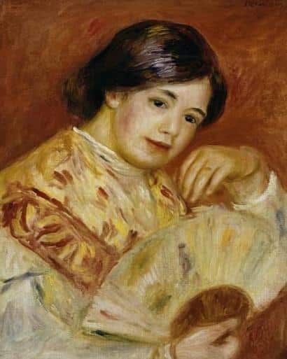 Coco avec un éventail japonais, c.1906 – Pierre-Auguste Renoir Pierre-Auguste Renoir 70x85