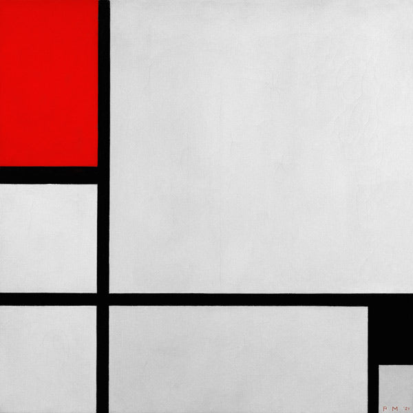 Composition rouge et noir – Mondrian Piet Mondrian 70x70