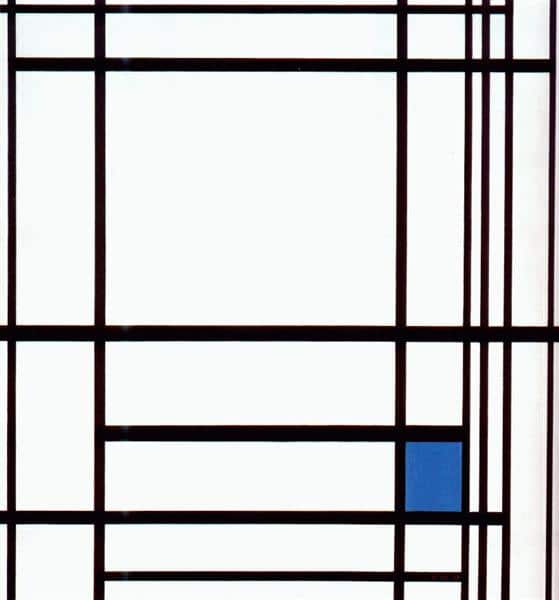 Composition avec du bleu – Mondrian Piet Mondrian 70x70