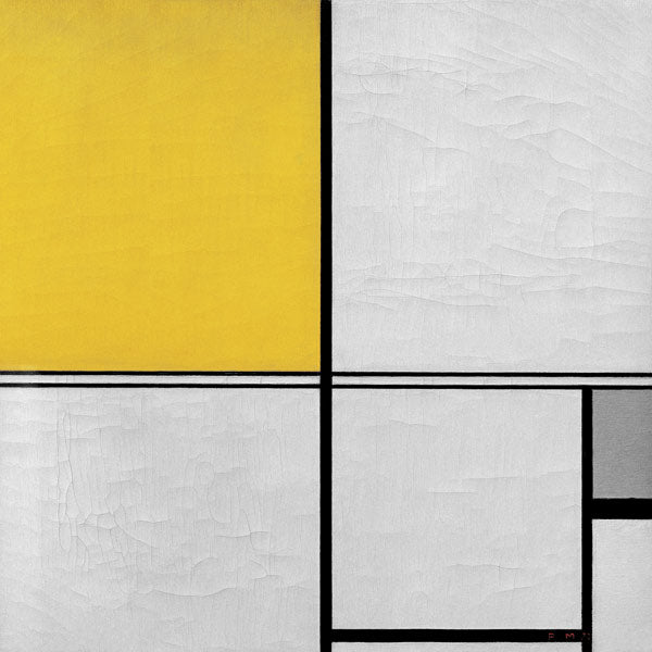 Composition avec double ligne – Mondrian Piet Mondrian 70x70