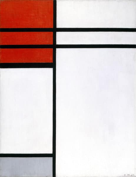 Composition avec du rouge – Mondrian Piet Mondrian 70x85