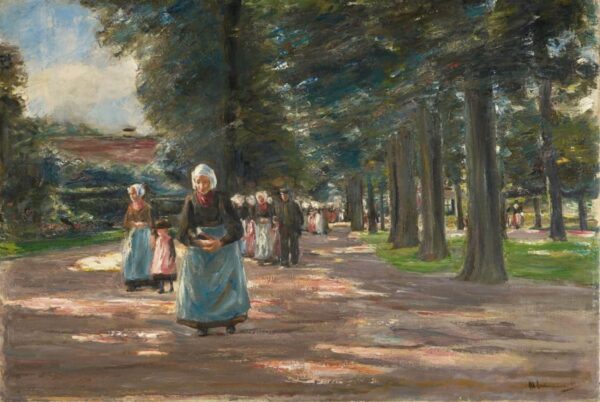 Chemin de l’église à Laaren – Max Liebermann Max Liebermann 105x70