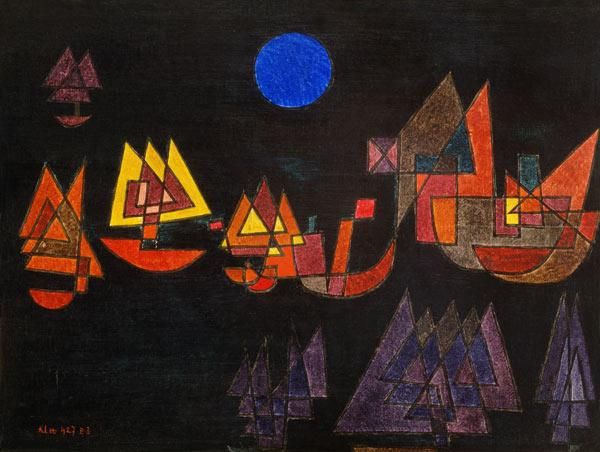 Navires dans l’obscurité – Paul Klee Paul Klee 85x75