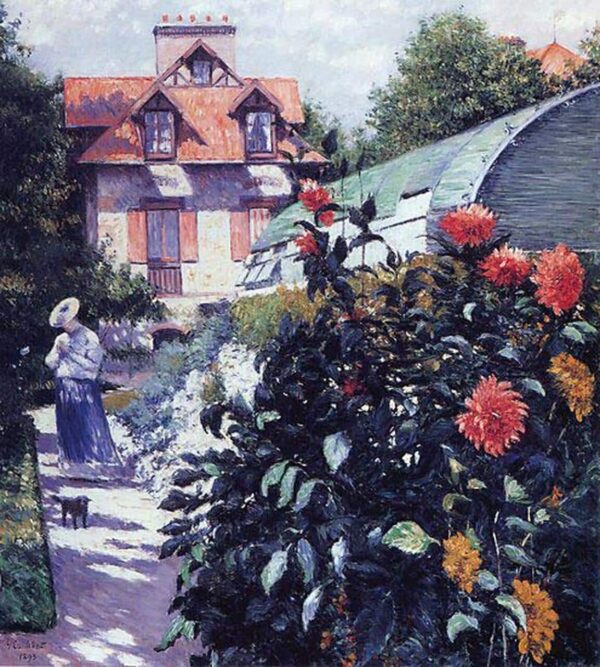 Le jardin du petit gennevilliers – Caillebotte Gustave Caillebotte 70x70