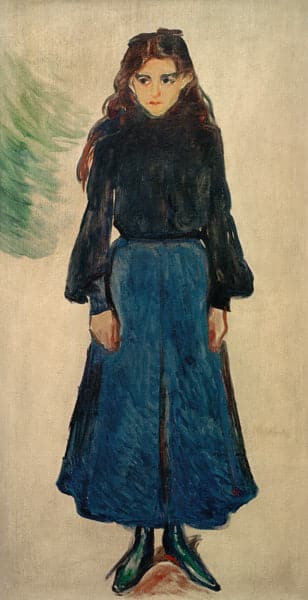 La fille triste (La fille bleue) – Edvard Munch Edvard Munch 70x140