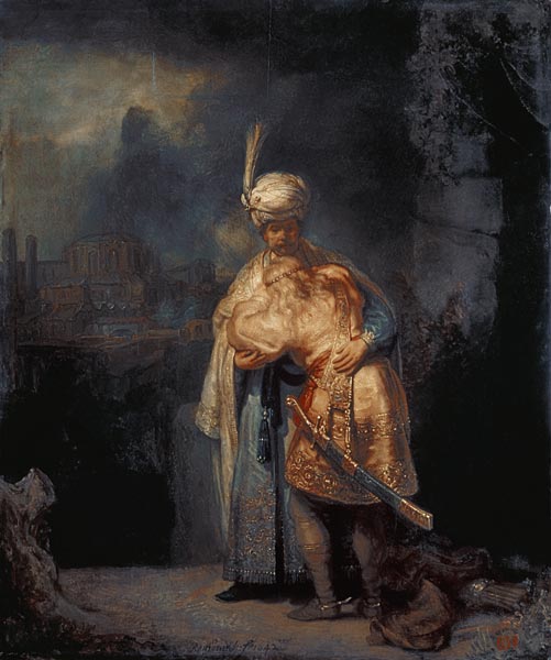 L’adieu de David à Jonathan – Rembrandt van Rijn Rembrandt van Rijn 70x85