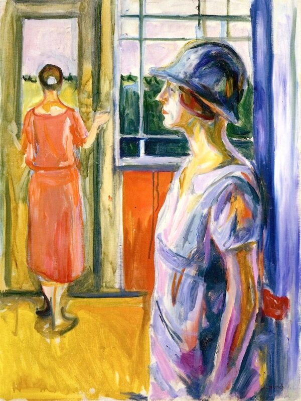 Deux femmes sur une véranda – Edvard Munch Edvard Munch 70x85