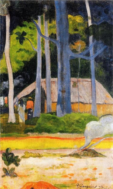 Cabane dans les arbres – Paul Gauguin Paul Gauguin 70x120