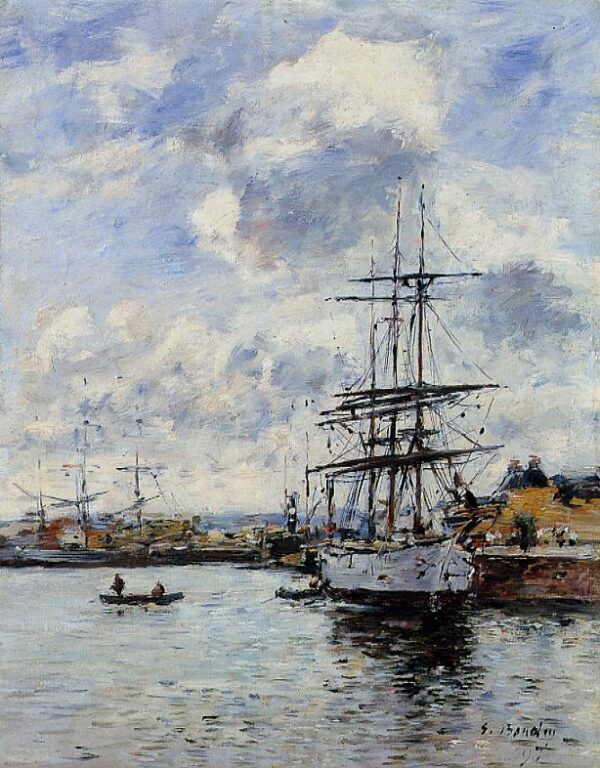 Deauville, le port de pêche – Eugène Boudin Eugène Boudin 70x85