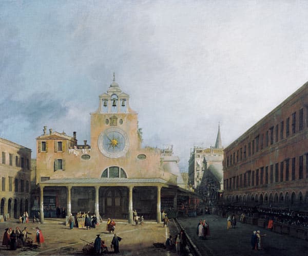 La place des San Giacomo di Rialto à Venise – Giovanni Antonio Canal Giovanni Antonio Canal 85x75