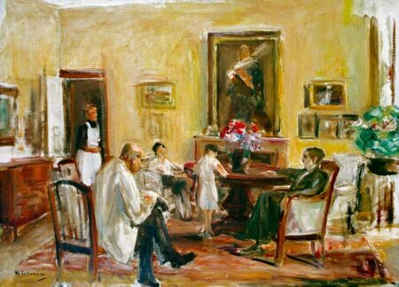 L’artiste et sa famille dans sa maison à Wannsee – Max Liebermann Max Liebermann