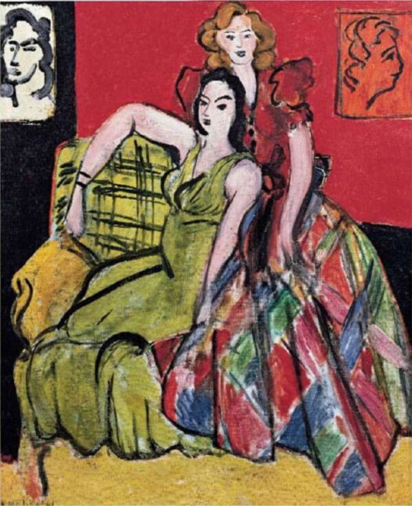 Deux filles La jupe jaune et la jupe à carreaux – Matisse Henri Matisse 70x85