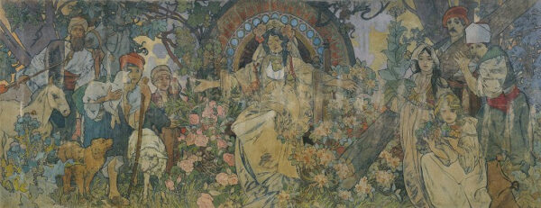 L’allégorie de la Bosnie-Herzégovine – Mucha Alphonse Mucha 160x70