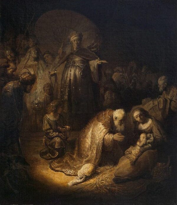 L’adoration des Mages – Rembrandt van Rijn Rembrandt van Rijn 70x85