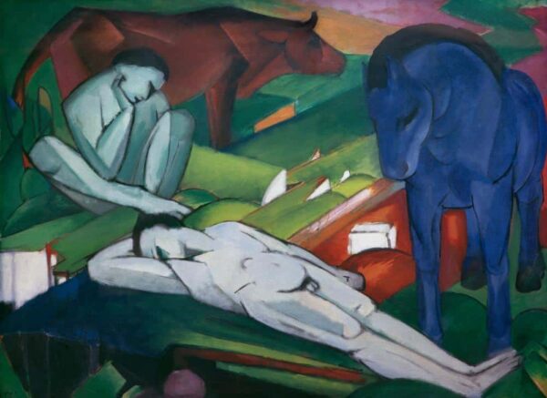 Les bergers – Franz Marc Franz Marc 105x70