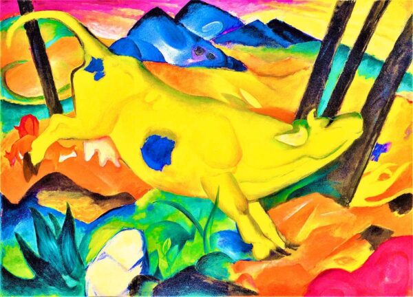 La Vache jaune – Franz Marc Franz Marc 105x70