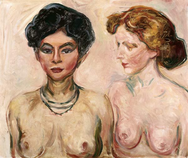 Le double portrait (blond et noir) – Edvard Munch Edvard Munch 85x75