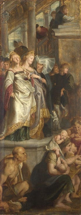 Trois témoins féminins – Peter Paul Rubens Peter Paul Rubens 70x160