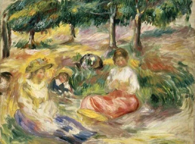 Trois jeunes femmes dans la verdure – Pierre-Auguste Renoir Pierre-Auguste Renoir 2