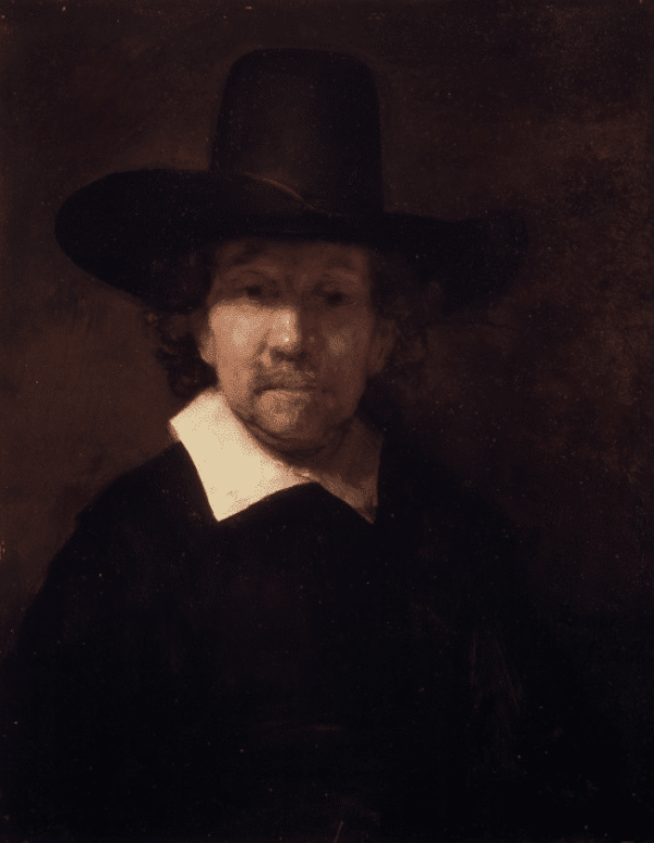 Portrait du poète Jeremias de Decker – Rembrandt van Rijn Rembrandt van Rijn 70x85