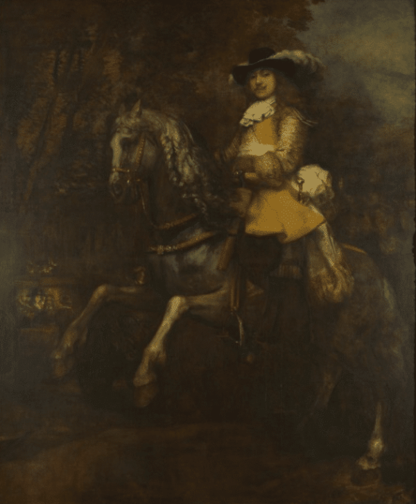 Portrait de Frederick Rihel à cheval – Rembrandt van Rijn Rembrandt van Rijn 70x85