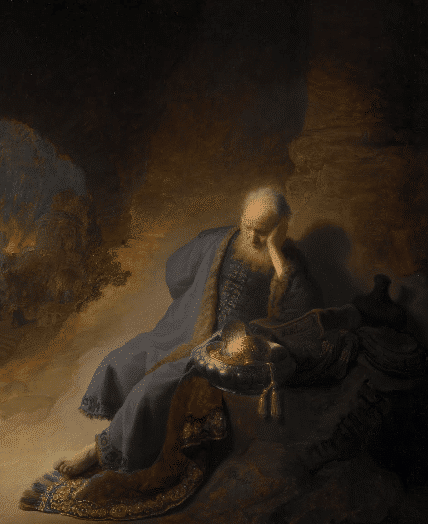 Lamentations de Jérémie sur la destruction de Jérusalem – Rembrandt van Rijn Rembrandt van Rijn 70x85