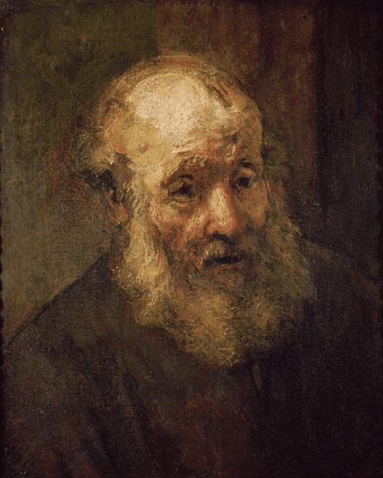 Tête d’un vieil homme, vers 1650 – Rembrandt van Rijn Rembrandt van Rijn 70x85